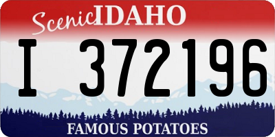 ID license plate I372196