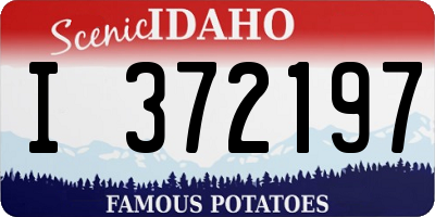 ID license plate I372197