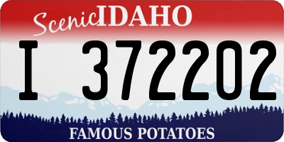 ID license plate I372202