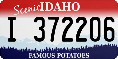 ID license plate I372206