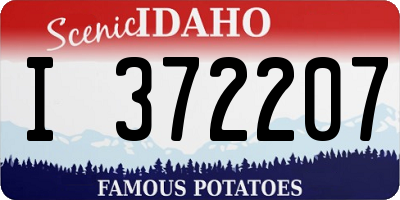 ID license plate I372207