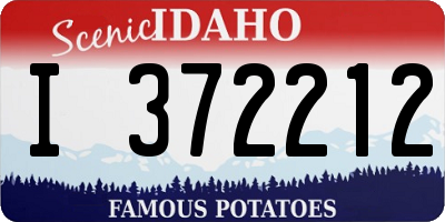 ID license plate I372212