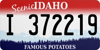 ID license plate I372219