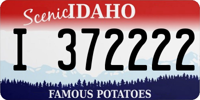 ID license plate I372222