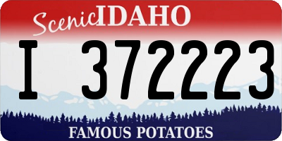ID license plate I372223