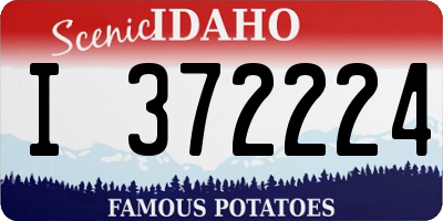ID license plate I372224