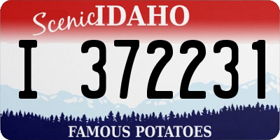 ID license plate I372231