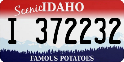 ID license plate I372232