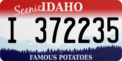 ID license plate I372235