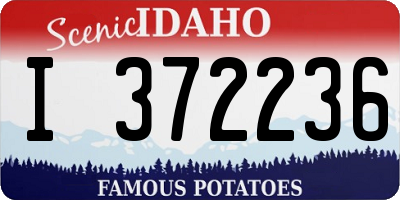 ID license plate I372236