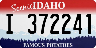 ID license plate I372241