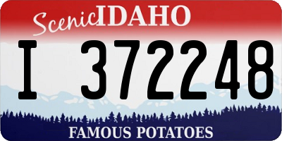 ID license plate I372248