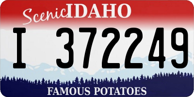 ID license plate I372249