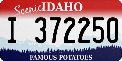 ID license plate I372250