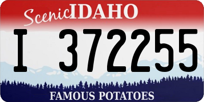 ID license plate I372255