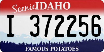 ID license plate I372256