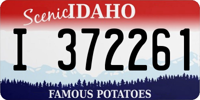 ID license plate I372261