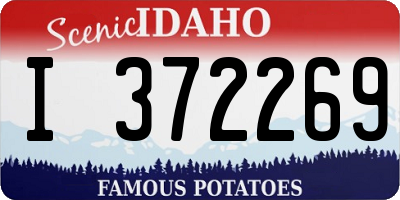 ID license plate I372269