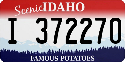 ID license plate I372270