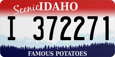 ID license plate I372271