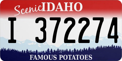 ID license plate I372274