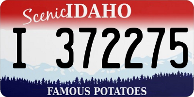 ID license plate I372275