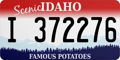 ID license plate I372276