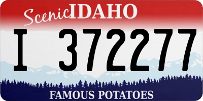 ID license plate I372277
