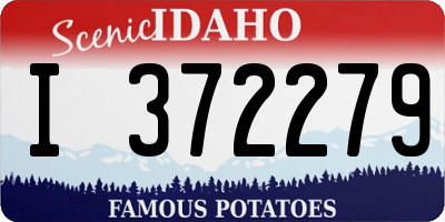 ID license plate I372279