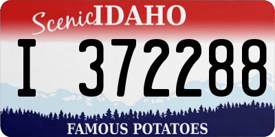 ID license plate I372288