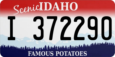 ID license plate I372290