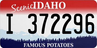 ID license plate I372296