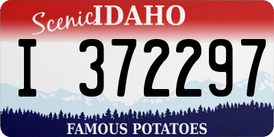 ID license plate I372297