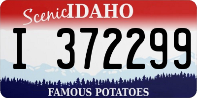 ID license plate I372299