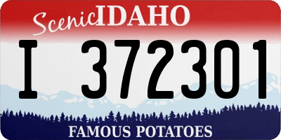 ID license plate I372301