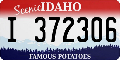 ID license plate I372306