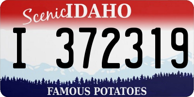 ID license plate I372319