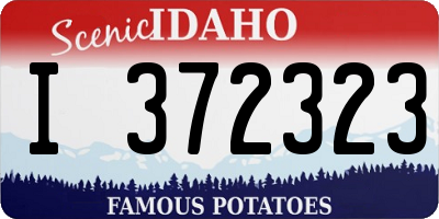 ID license plate I372323
