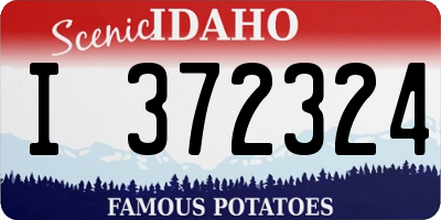 ID license plate I372324