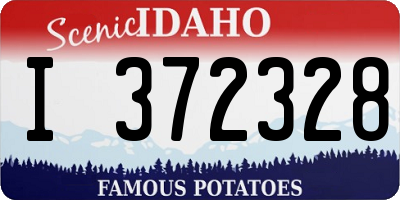 ID license plate I372328