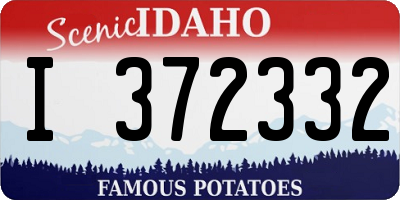 ID license plate I372332