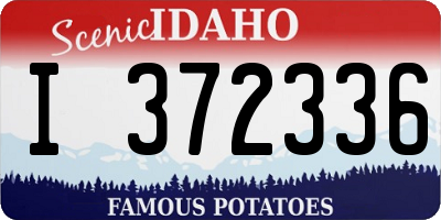 ID license plate I372336
