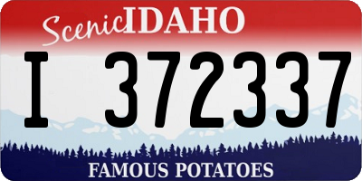 ID license plate I372337
