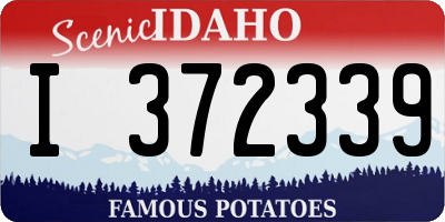 ID license plate I372339