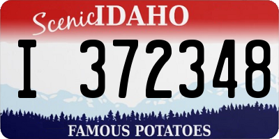 ID license plate I372348