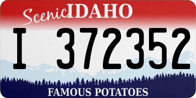 ID license plate I372352