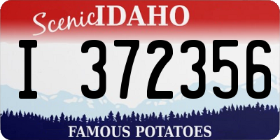 ID license plate I372356