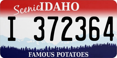 ID license plate I372364