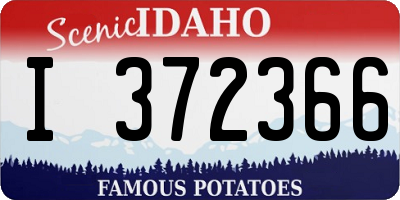 ID license plate I372366