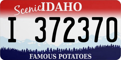 ID license plate I372370